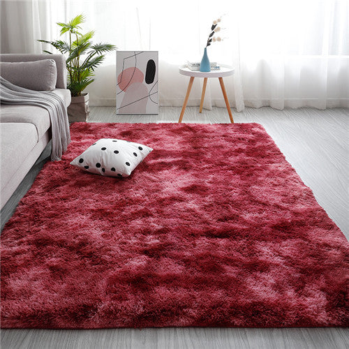 Fluffy Tie-Dye Shaggy Rug – Rectangular – image 3