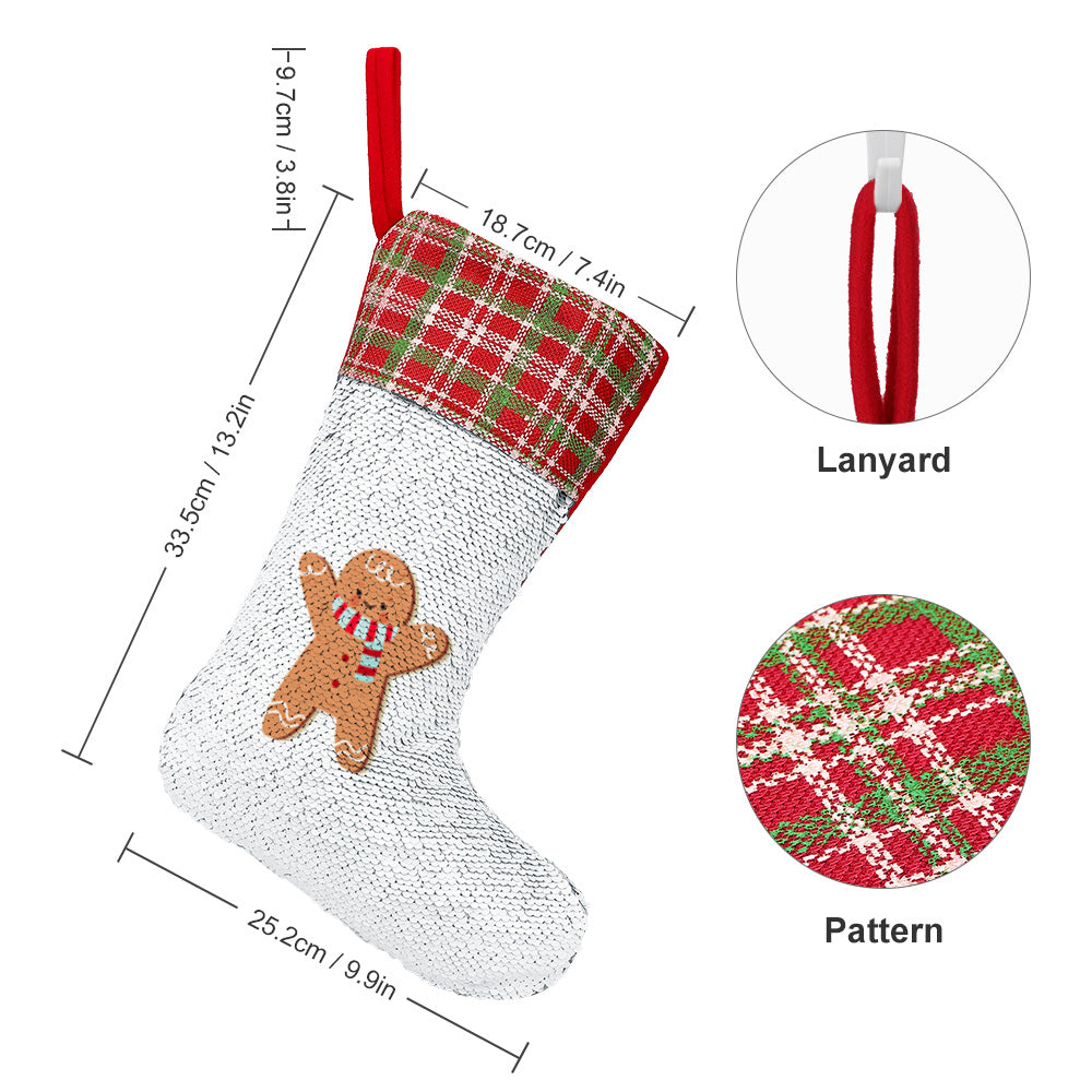 Reversible Sequin Christmas Stocking – image 2