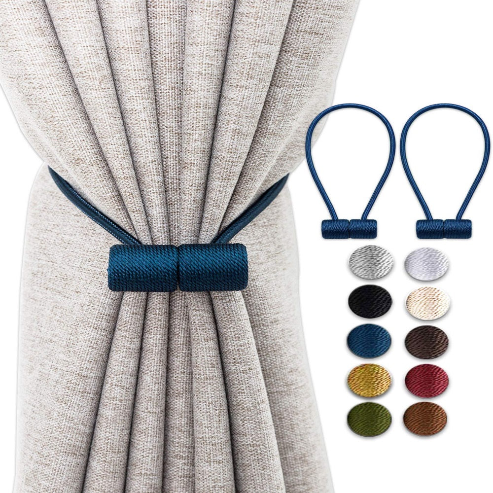 Magnetic Curtain Strap Tiebacks – Fabric Wrapped – image 5