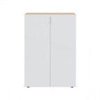 Alvaro white and oak effect two-door shoe cupboard