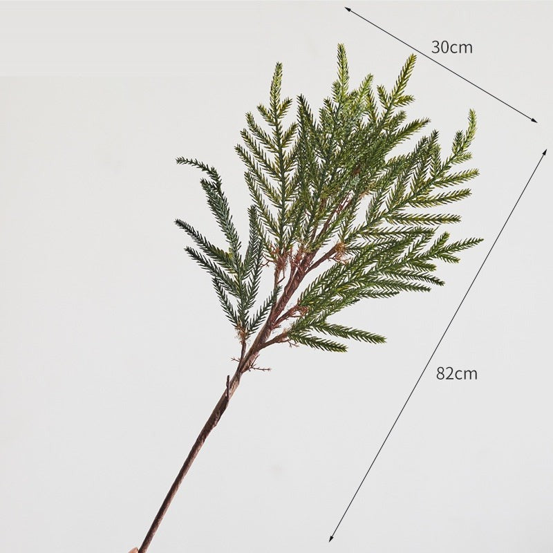 Artificial Christmas Pine & Berry Branches – Tall Frosted Cedar – 82cm