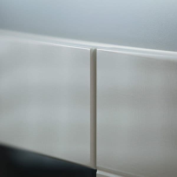 Athens Grey & White Gloss Sideboard with LED Lights – 2 Doors & 4 Drawers