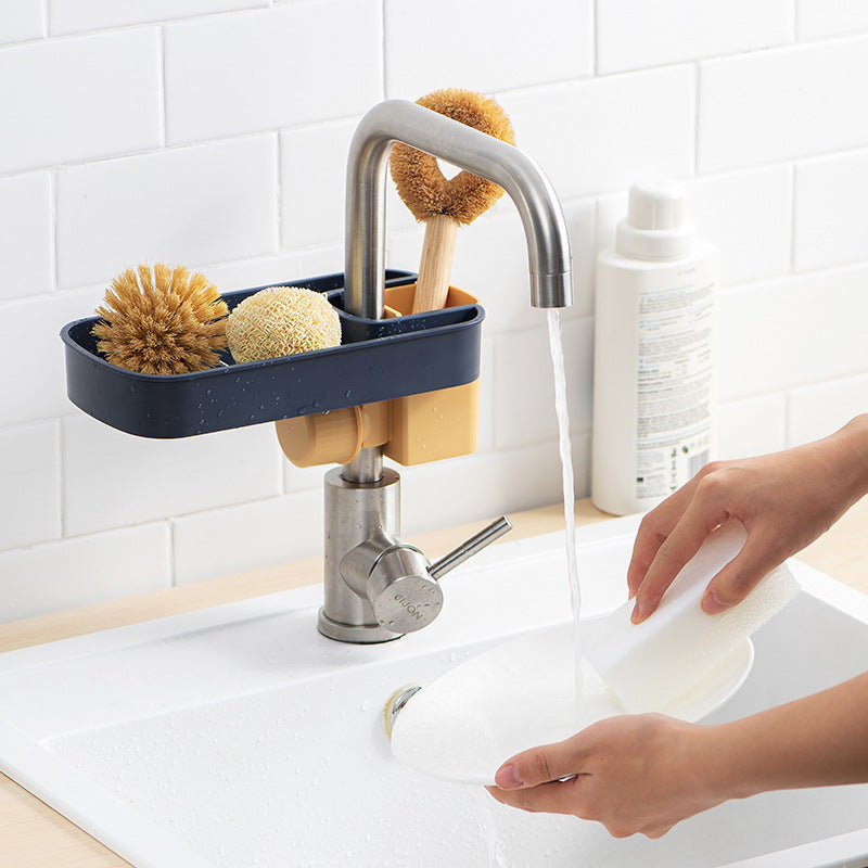 Over-Tap Sink Caddy – Sponge & Soap Drain Rack