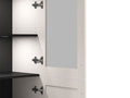 Cassio Cashmere Taupe Panelled Low Display Cabinet