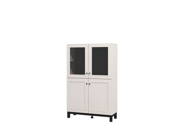 Cassio Cashmere Taupe Panelled Low Display Cabinet