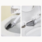 Wall-Mounted Silicone Toilet Brush & Holder – image 4