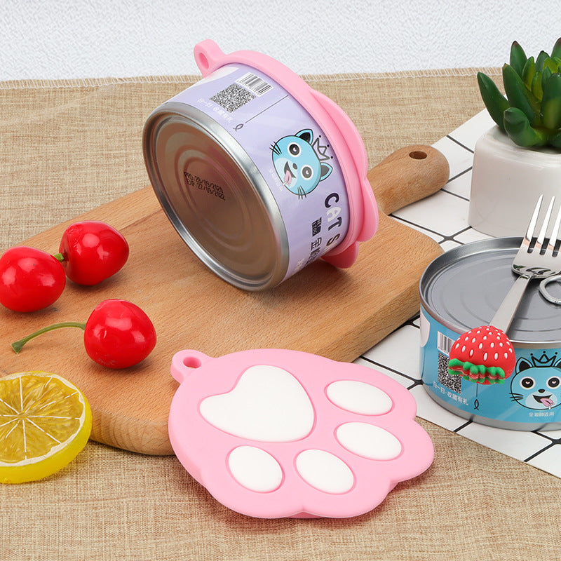 Paw-Shaped Silicone Pet Food Can Lid – image 8