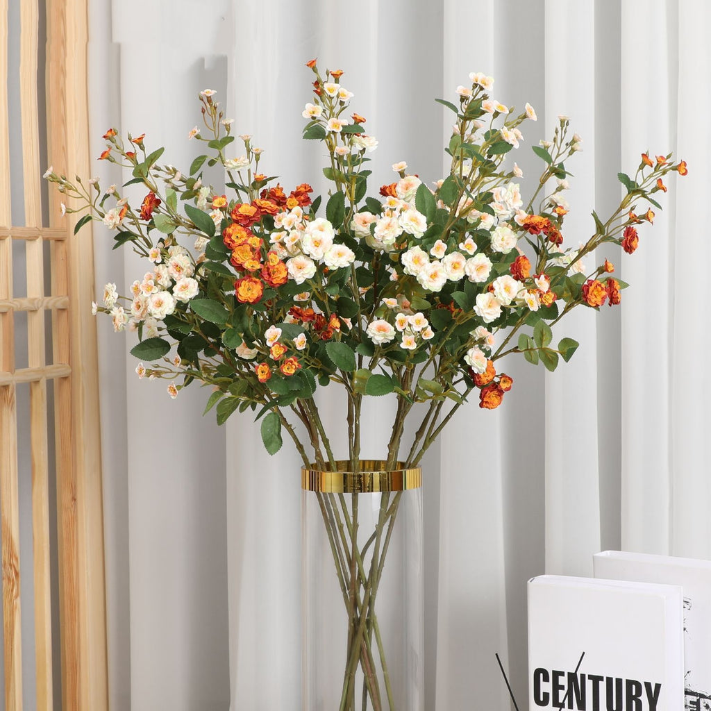 Artificial Multi-Head Rose Stem