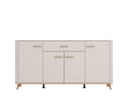 Dariqon Cashmere & Oak Wide Sideboard – 4 Doors, 180cm