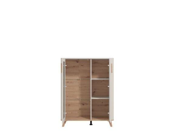 Dariqon Cashmere & Oak Low Display Cabinet
