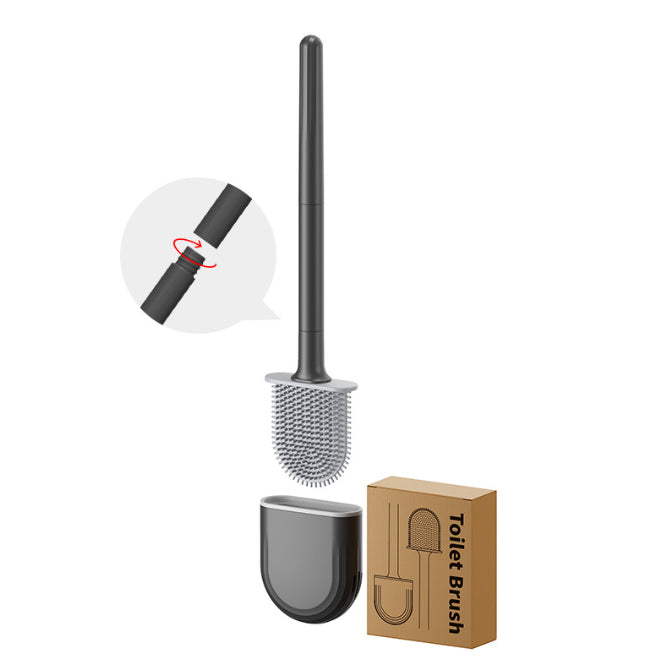 Wall-Mounted Silicone Toilet Brush & Holder – image 11