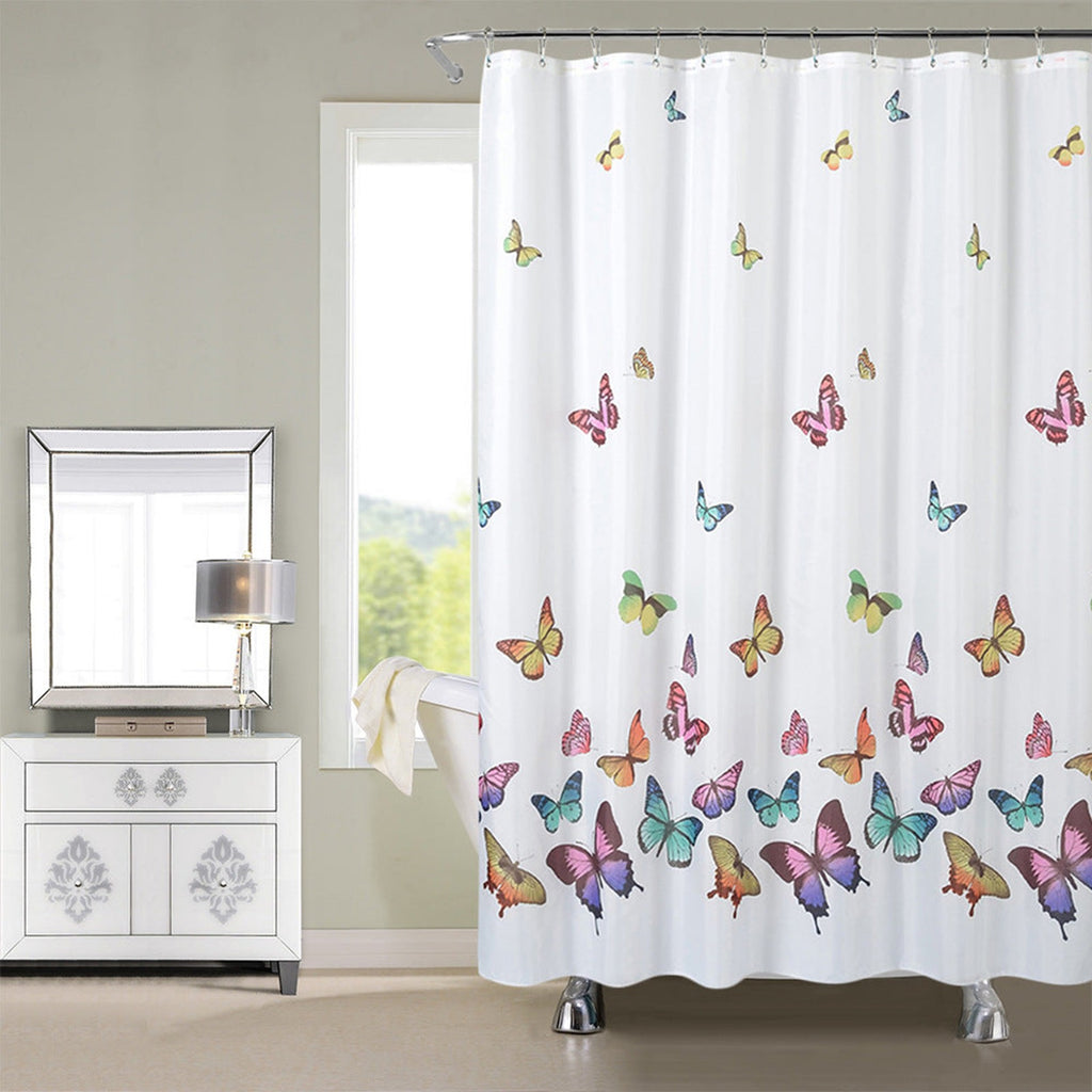 Colourful Butterfly Shower Curtain – 180 x 180 cm