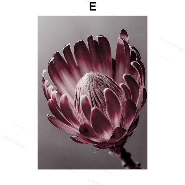 Pink Peony Canvas Print – Unframed Wall Art – image 6