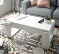 Felix White Lift-Up Coffee Table with Hidden Storage