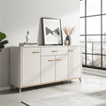 Dariqon Cashmere & Oak Wide Sideboard – 4 Doors, 180cm