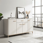 Dariqon Cashmere & Oak Wide Sideboard – 4 Doors, 180cm