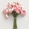 Artificial 24-Head Tea Rose Bouquet – Deep Pink