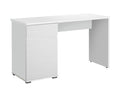 Elano White Gloss Computer Desk with Drawer & Cupboard