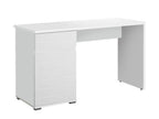 Elano White Gloss Computer Desk with Drawer & Cupboard