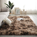 Fluffy Tie-Dye Shaggy Rug – Rectangular – image 4