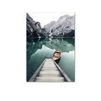 Nordic Landscape Canvas Print – Unframed Wall Art