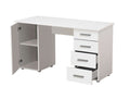 Libro Matt White Desk with 4 Drawers