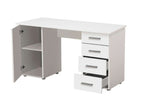 Libro Matt White Desk with 4 Drawers