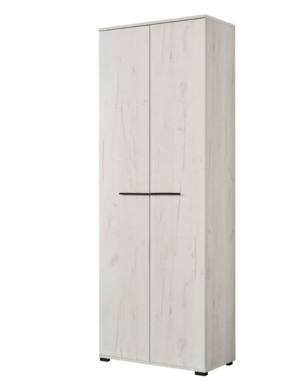 Lucerne light oak effect narrow two-door wardrobe