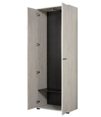 Lucerne light oak effect narrow two-door wardrobe