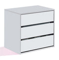 Madrid white 3-drawer internal wardrobe drawer unit