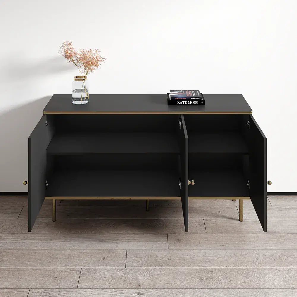 Maison Black & Gold 3-Door Sideboard