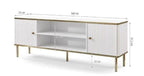 Maison White & Gold TV Unit – 160cm