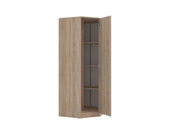 Miami Sonoma oak effect corner wardrobe with hanging rail and shelves
