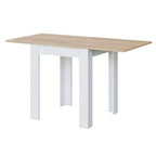 Riccardo White & Light Oak Small Extending Dining Table