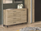 Romero Oak Effect Sideboard – 4 Drawers & Cupboard