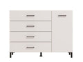 Romero White Sideboard – 4 Drawers & Cupboard