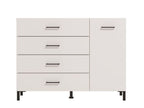 Romero White Sideboard – 4 Drawers & Cupboard