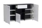 Royce White Gloss Wide 3-Door Sideboard