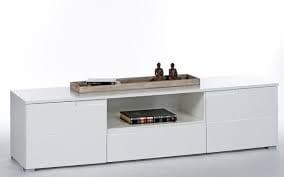 Santino white high gloss 165cm TV cabinet with drawer and doors