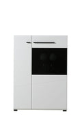 Terrento White Gloss Short Display Cabinet