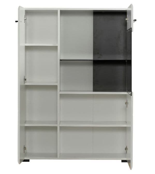 Terrento White Gloss Short Display Cabinet