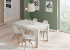 Tevez White Extending Dining Table – 140 to 190cm