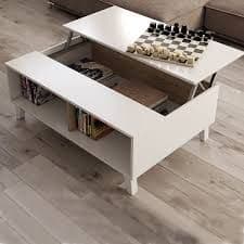 Toris Oak & White Lift-Up Coffee Table