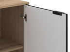 Vilamoura Artisan Oak & Black Small Sideboard